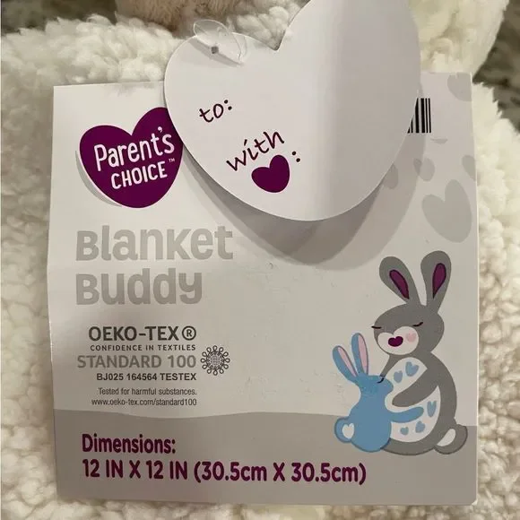 Lamb Unisex Neutral Security Blanket Lovey Snuggle Buddy Parents Choice NWT - Picture 5 of 10